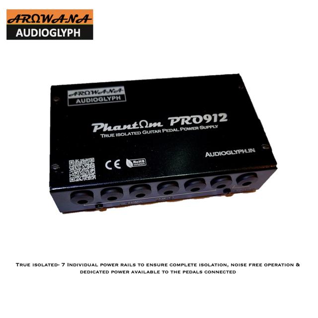 Phantom Pro912 True Isolated Guitar Pedal Power Supply 6 9v 300ma & 1 12v 850MA Center negative Noise Free 1