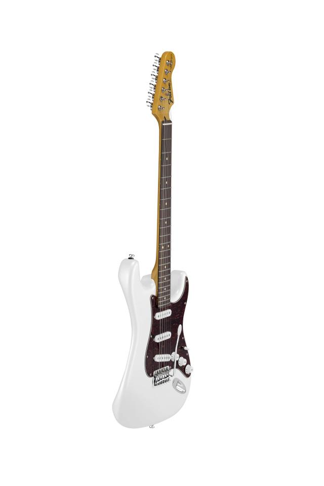 FRETLINE CUSTOM SERIES STRAT HMS - SSS - PEARL WHITE 1