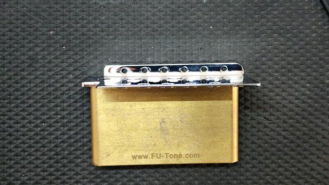 Futone Brass Block with Fender Saddles Tremolo Bridge Assembly 1
